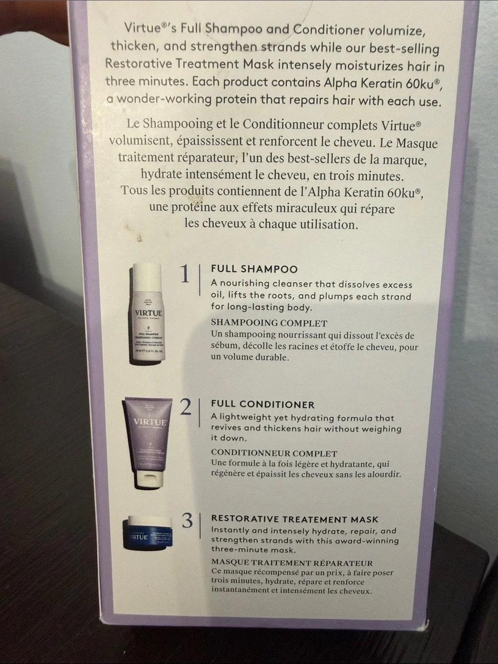 Virtue Full Volumize & Thicken Travel Size Set